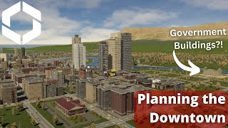 Planning the Downtown – Cities Skylines 2 – Waterway Pass – Lets Play – 9 [upl. by Jorry145]