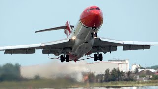 Boeing 727 Takeoff amp Landing at Southend Airport for Sywell Airshow [upl. by Eniamor]