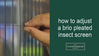 how to adjust Brio pleated insect screen [upl. by Moyers]