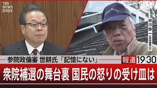 参院政倫審 世耕氏「記憶にない」／衆院補選の舞台裏 国民の怒りの受け皿は【3月14日（木） 報道1930】｜TBS NEWS DIG [upl. by Ber]