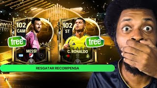 MESSI e CR7 de GRAÇA no EVENTO BOLA DE OURO COMO pegar FÁCIL  FC MOBILE 25 [upl. by Bambie]