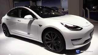 2020 Tesla Model 3  Exterior and Interior Walkaround  2020 Brussels Motor Show [upl. by Nylloh]