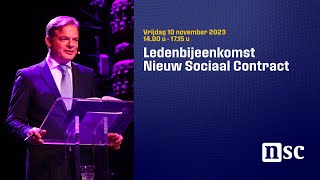 Ledenbijeenkomst Nieuw Sociaal Contract  vrijdag 10 november 2023 [upl. by Naeerb678]