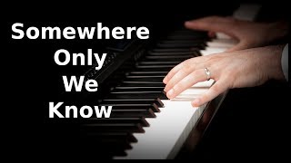 Lily Allen  Somewhere Only We Know  Piano Cover [upl. by Florinda]