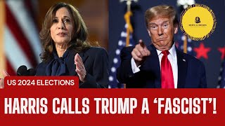 Harris Calls Trump a Fascist Election Race Heats Up [upl. by Lateh]