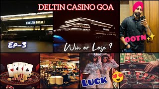 Deltin Casino Goa🛳️ Nightlife in Goa🍷💃Best amp Spacious Casino 😍Exploring Morjim Beach ⛱️ [upl. by Lebasiairam]