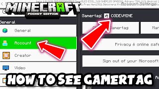 HOW TO SEE GAMERTAG IN MINECRAFT  CGDEVMC [upl. by Eleda]