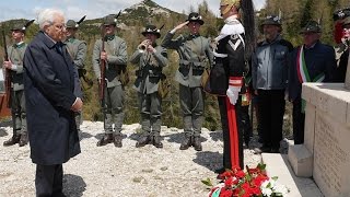 Grande Guerra Mattarella sul monte Ortigara [upl. by Nyleikcaj667]