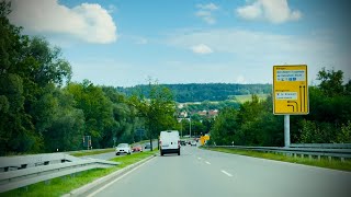 4k Germany 🇩🇪  Drive from Altshausen to Ravensburg 3 September 2024 [upl. by Skerl155]