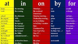 KEY TO ENGLISH PREPOSITIONS IN ENGLISH GRAMMAR LESSONS FOR BEGINNERS AND INTERMEDIATE LEVEL [upl. by Laughry]