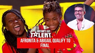 Afronita amp Abigail did it again at the BGT 2024 The performance made Simon Cowell change his mind [upl. by Ardekal]