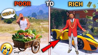 Franklin became POOR to RICH in 24 hour  Franklin accepted THE CHALLENGE  GTA 5  Hindi [upl. by Narot]