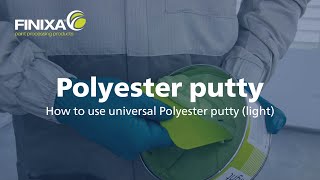 How to use universal Polyester putty light [upl. by Labannah]