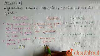 Differentiate between Merocrine Apocrine and Holocrine glands  CLASS 11  STRUCTURAL ORGANIS [upl. by Lupee417]