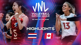 🇹🇭 THA vs 🇨🇦 CAN  Highlights  Week 1  Womens VNL 2024 [upl. by Patton304]