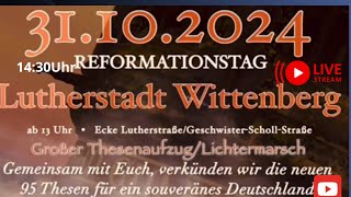 Reformationstag 20 Demo Wittenberg 31102024 Frieden amp Freiheit [upl. by Otho950]