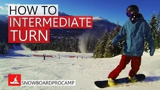 How to do Intermediate Snowboard Turns  How to Snowboard [upl. by Terrye]