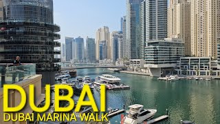 DUBAI MARINA quotAmazing Beautyquot 11am Dubai UAE Winter Walk amp DTPC 102624 4KUHD [upl. by Ahsiele]