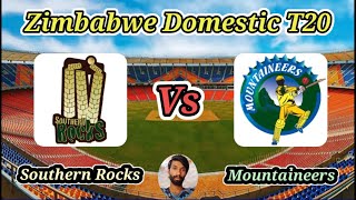 Southern Rocks v Mountaineers  Match 5  Zimbabwe Domestic T20 [upl. by Akemal259]