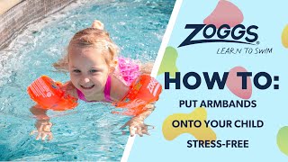 Zoggs  Howtoguide Armbands [upl. by Ardnua328]