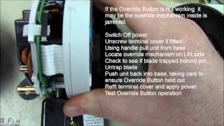 Sangamo RPTS E850 Range  Override button not working [upl. by Shipman798]