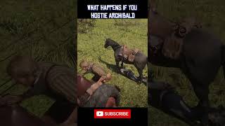 What happens if you hogtie Archibald rdr2 funny [upl. by Einahpats]