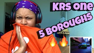 KRS ONE “ 5 BOROUGHS “ REACTION 🔥 [upl. by Thorstein]