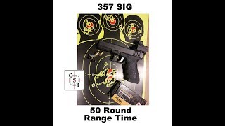 357 SIG Elite Performance 125 gr 50 Round Range Time [upl. by Parette58]