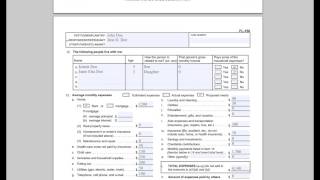 FL150 Income and Expense Declaration [upl. by Cosme]