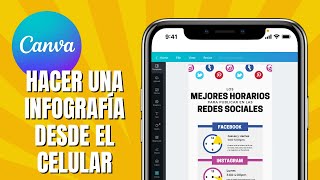 Cómo HACER Una INFOGRAFÍA En CANVA Desde EL CELULAR [upl. by Tihw860]