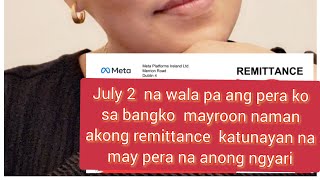 May remittance na ako Kay meta pero wala pa ang pera sa bangko bakit kaya remittance sahodsameta [upl. by Kurys]