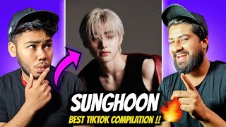 Reaction to Enhypen Sunghoon TikTok Compilation Kpop [upl. by Latsryk473]