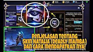 Tutorial Cara Mendapatkan Skin Natalia Deadly Mamba Event MLBB [upl. by Ansley]