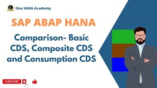 SAP ABAP HANA Comparison Basic CDS Composite CDS and Consumption CDS [upl. by Bashemeth]