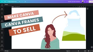 Create Canva Frames using PowerPoint to sell 💰 [upl. by Gula]