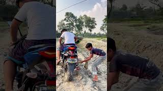 Motorcycle stops fun armanfunnyvideo funny newfun [upl. by Toolis213]