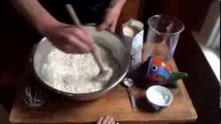 Mixing the Peasant Bread Dough Using Instant Yeast [upl. by Aihsekyw]