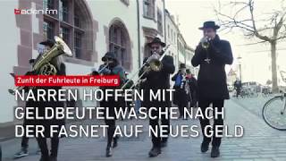 Geldbeutelwäsche zum Ende der Fasnet 2018 in Freiburg [upl. by Luca]