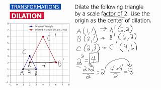 Dilations  Geometric Transformations [upl. by Zetes]