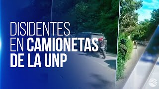 Los cabecillas de las disidencias que iban a bordo de las camionetas de la UNP en Antioquia [upl. by Trenton]