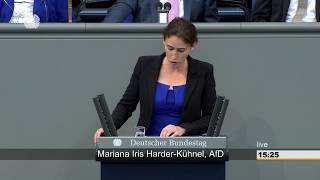 AfD  Mariana HarderKühnel quotDie Abgabenlast ist für Familien erdrückendquot [upl. by Shyamal]