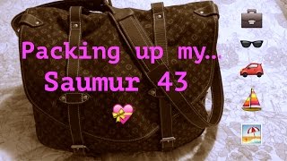 What Fits in My LV Saumur 43 [upl. by Ielak]