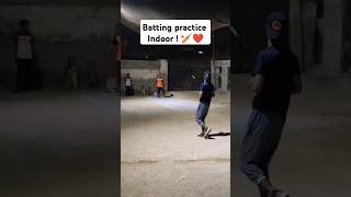 Batting practice indoors Tape ball batting practice indoorcricket tapeball viratkohli ytshorts [upl. by Yetsirhc]