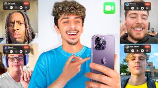 I FaceTimed 100 YouTubers WITHOUT Them Knowing [upl. by Ahsoym]