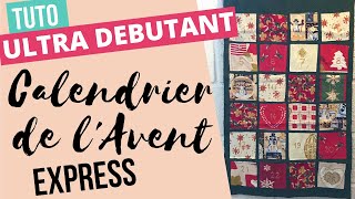 Tutoriel couture ultra débutant  un calendrier de lavent express [upl. by Fiel]