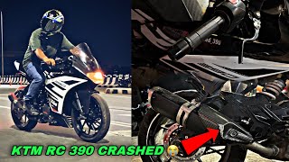 Crashed KTM RC390 😭  1st KTM RC 390 with Cruise Control in INDIA 🇮🇳 [upl. by Suoivatnod441]