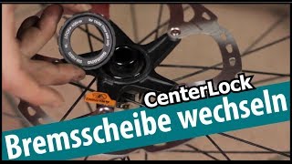 CenterLock Bremsscheiben wechseln  Shimano Sram Formula usw [upl. by Giavani]