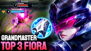 WILD RIFT FIORA  TOP 3 FIORA GAMEPLAY  GRANDMASTER RANKED [upl. by Quintus]