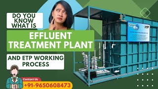 Effluent Treatment Plant What is ETP plant and ETP working Process [upl. by Macrae]