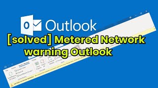 How to solved metered network warning outlook windows 11 [upl. by Simah]